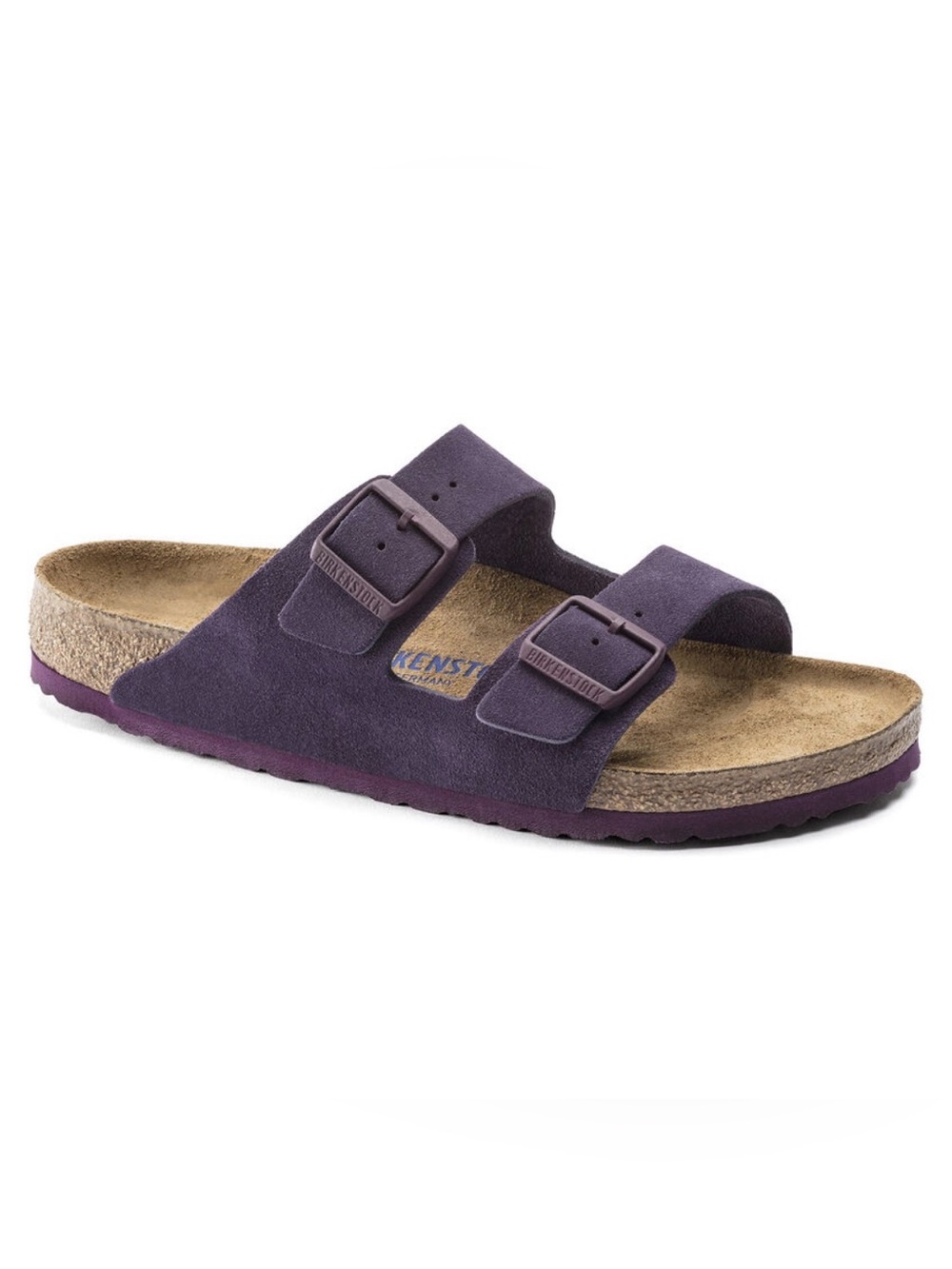 Birkenstock Arizona Two-Strap Suede Sandal in Purple - Size 38